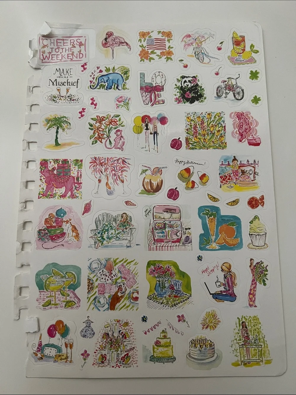 Lilly Pulitzer Decorative Planner Stickers